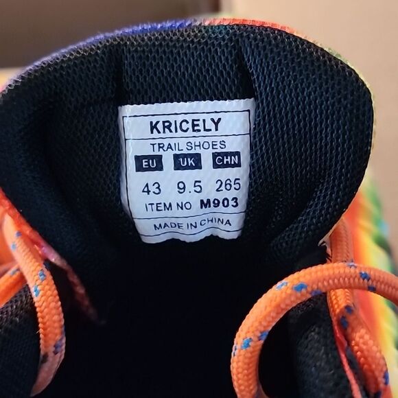 Kricely PRIDE  men's trial Running shoes NWOT - Picture 9 of 9